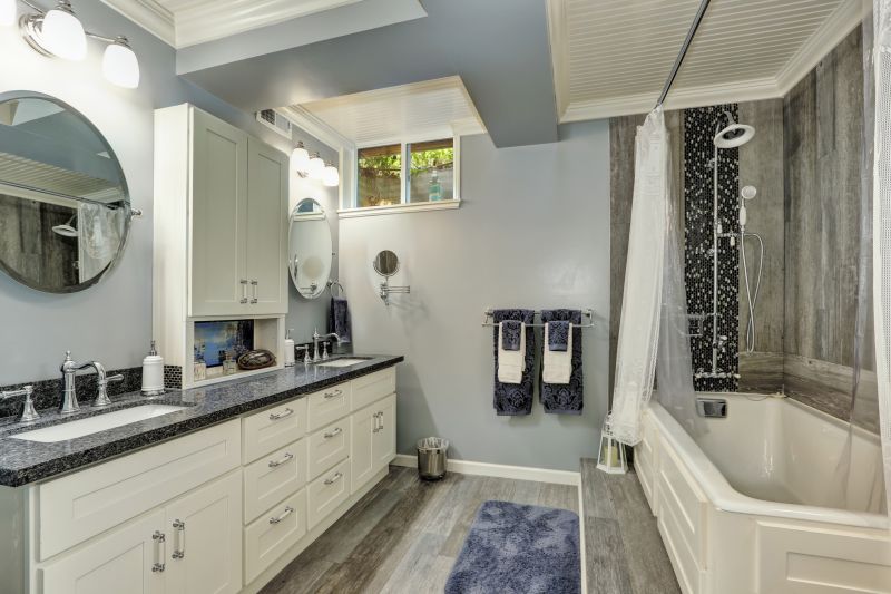 Master Bathroom with Double Vanities